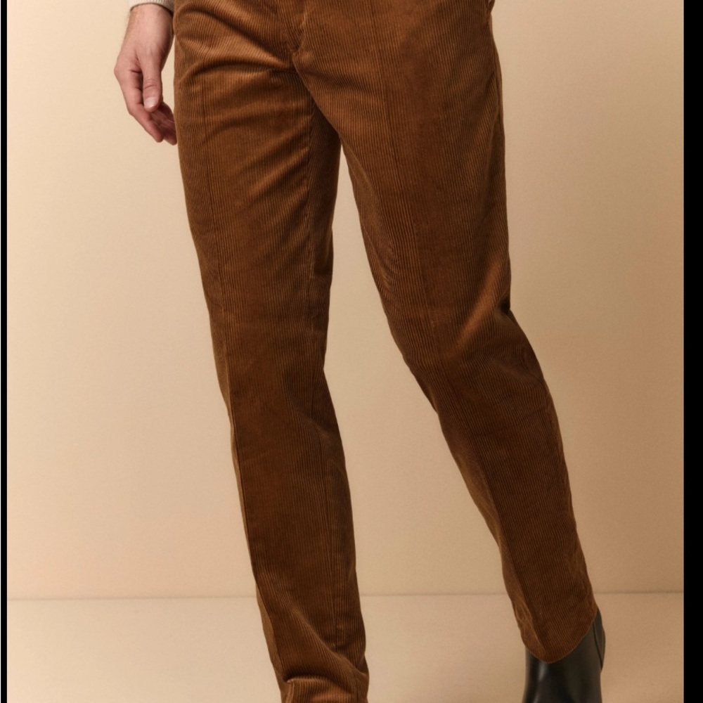 Zara Brown Corduroy Men’s Pants - Picture 3 of 9